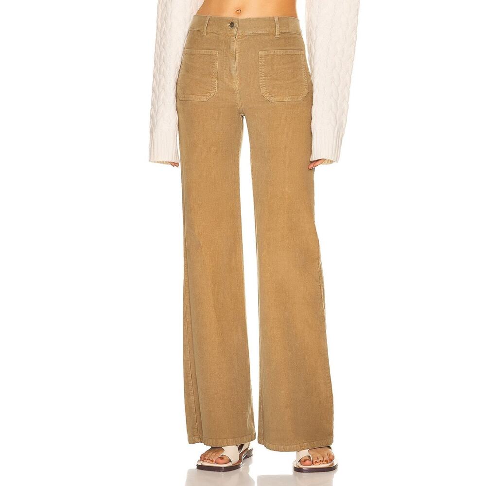 Nili Lotan Florence Fine Wale Corduroy Pants Camel 2 - Picture 3 of 9